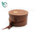 new arrival three layers round chocolate candy packaging boxes with paper inner tray ribbon